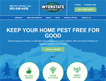 Tablet Screenshot of interstatepest.com